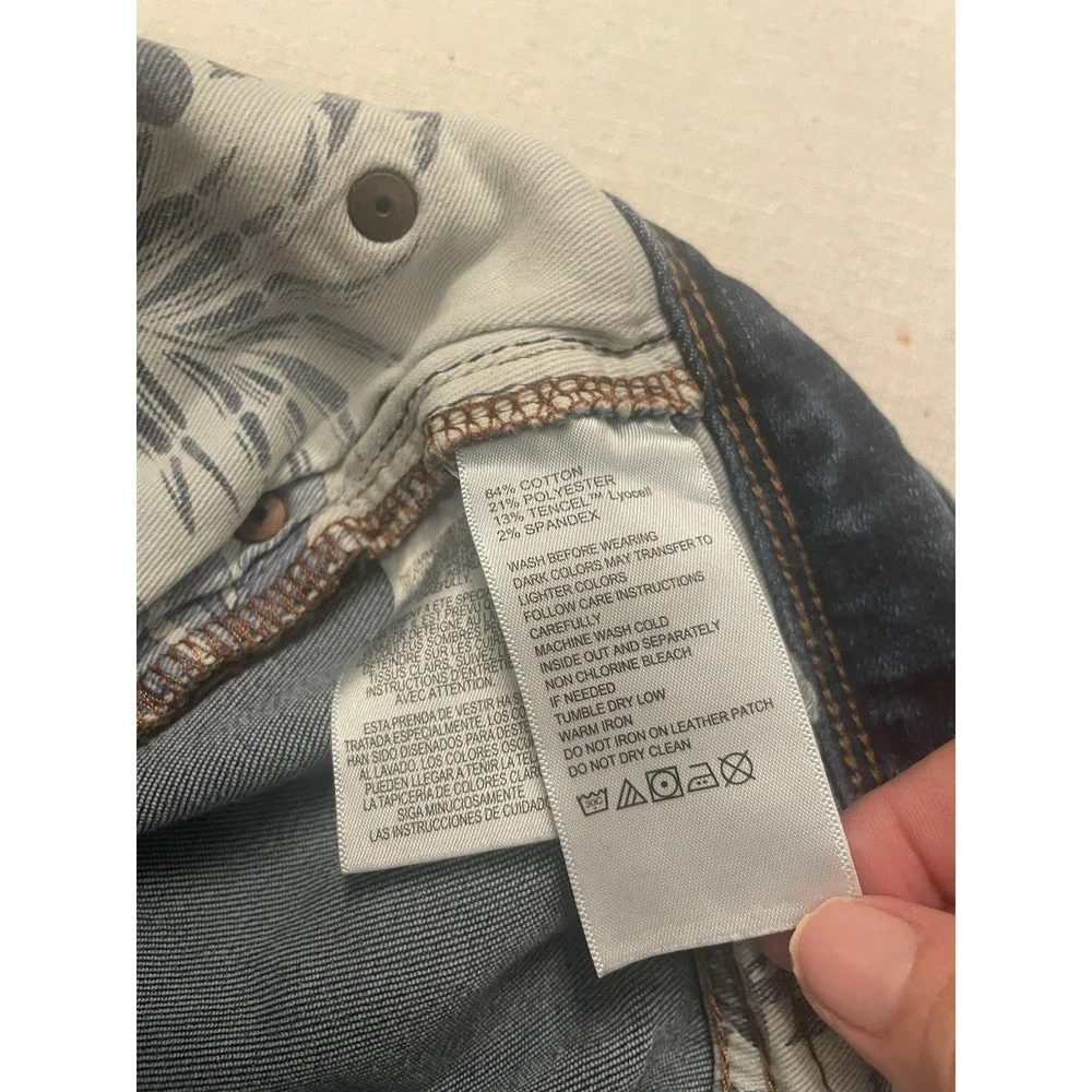 Tommy Bahama Standard Fit Jeans Mens 36x30 Blue Stretch Tencel Denim Straight